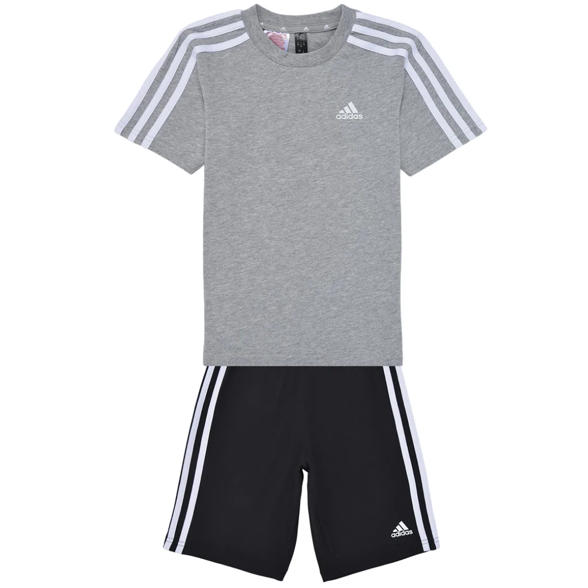 Adidas Sportswear - Essentials 3-Stripes Tee and Shorts Set