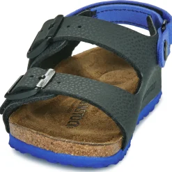 BIRKENSTOCK - Milano AS Kids BF Desert Soil Black/UBlu