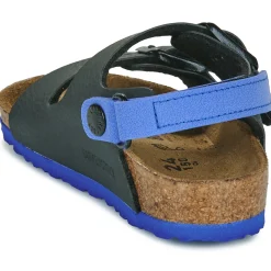 BIRKENSTOCK - Milano AS Kids BF Desert Soil Black/UBlu