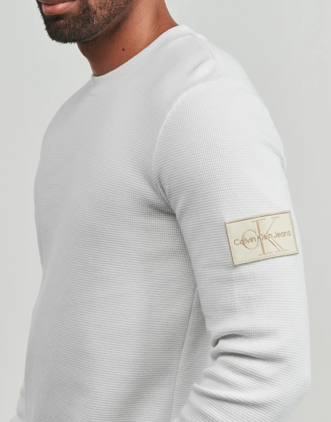 Calvin Klein Jeans - BADGE WAFFLE LS TEE