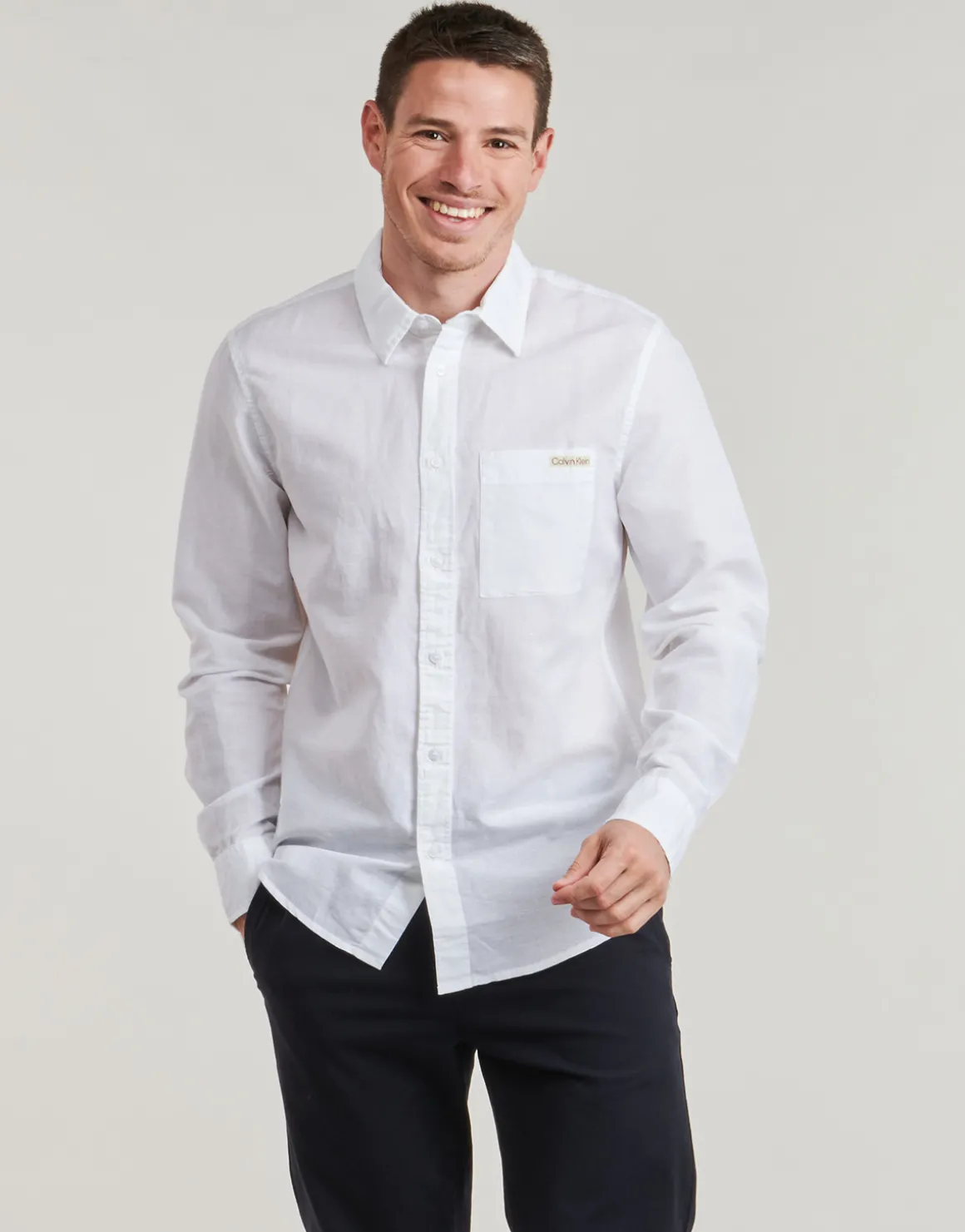 Calvin Klein Jeans - LINEN COTTON SHIRT