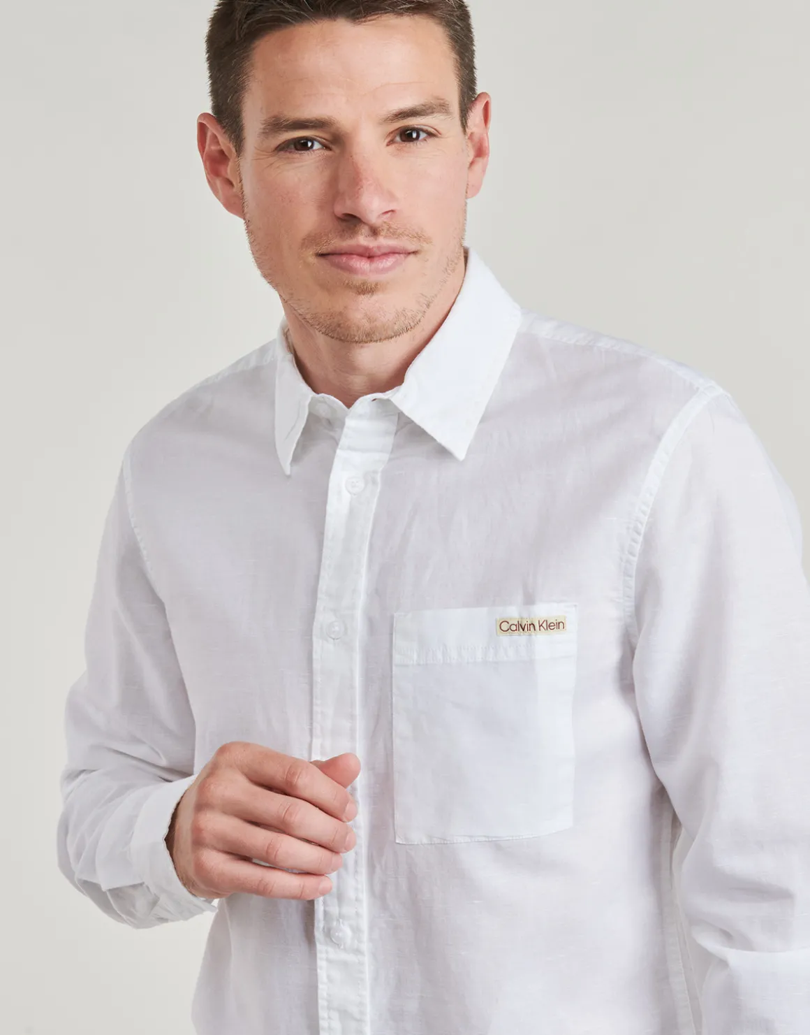 Calvin Klein Jeans - LINEN COTTON SHIRT