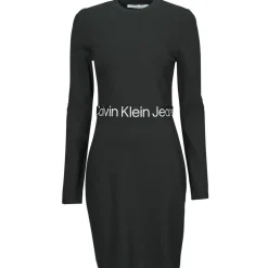 Calvin Klein Jeans - LOGO ELASTIC MILANO LS DRESS