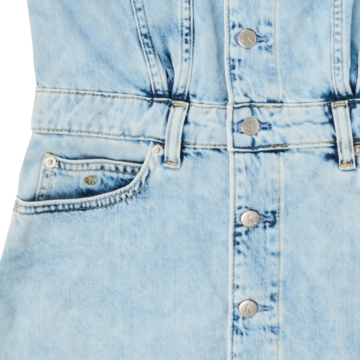 Calvin Klein Jeans - SLEEVELESS BLUE DENIM DRESS