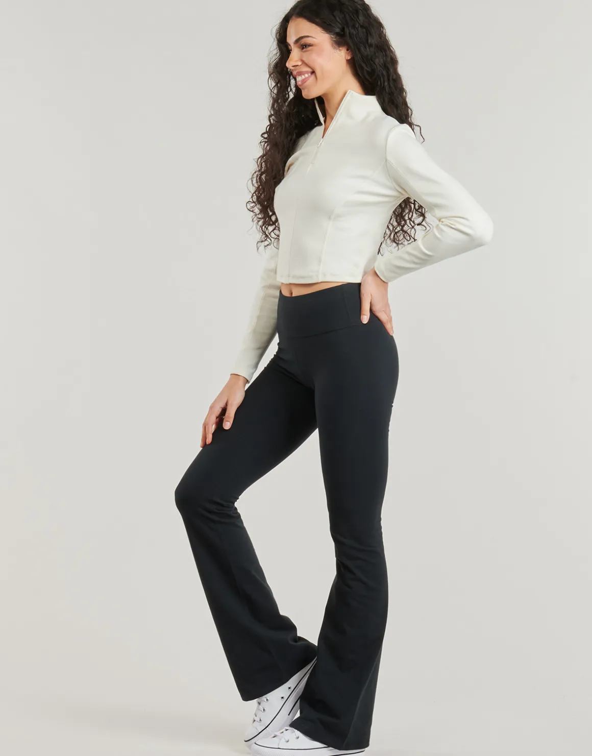 Converse - HALF-ZIP MOCK NECK LONG SLEEVE TOP