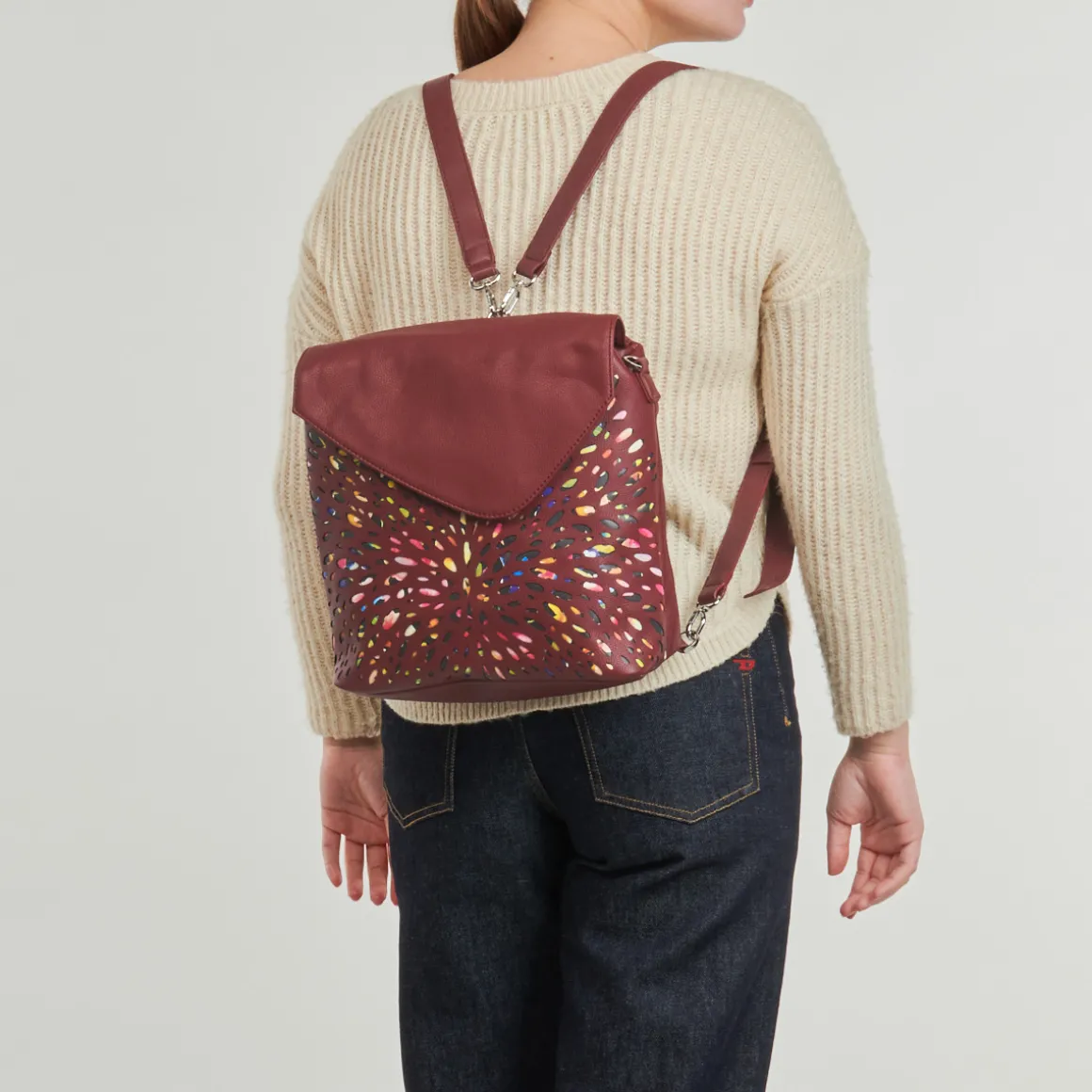 Desigual - BACK BLACKWELL JERSEY GRANATE