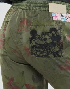 Desigual - PANT_MICKEY CAMO FLOWERS