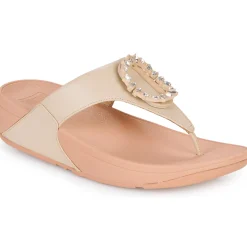 FitFlop - LULU CRYSTAL-CIRCLET LEATHER TOE-POST SANDALS