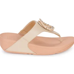FitFlop - LULU CRYSTAL-CIRCLET LEATHER TOE-POST SANDALS