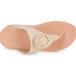FitFlop - LULU CRYSTAL-CIRCLET LEATHER TOE-POST SANDALS