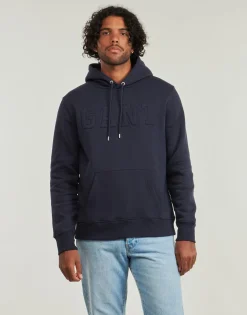 Gant - EMBOSSED SWEAT HOODIE