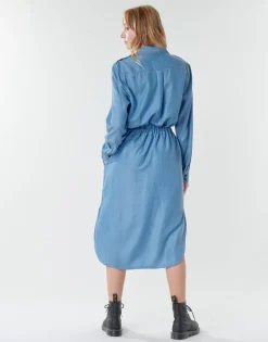 G-Star Raw - Rovic maxi shirt dress ls