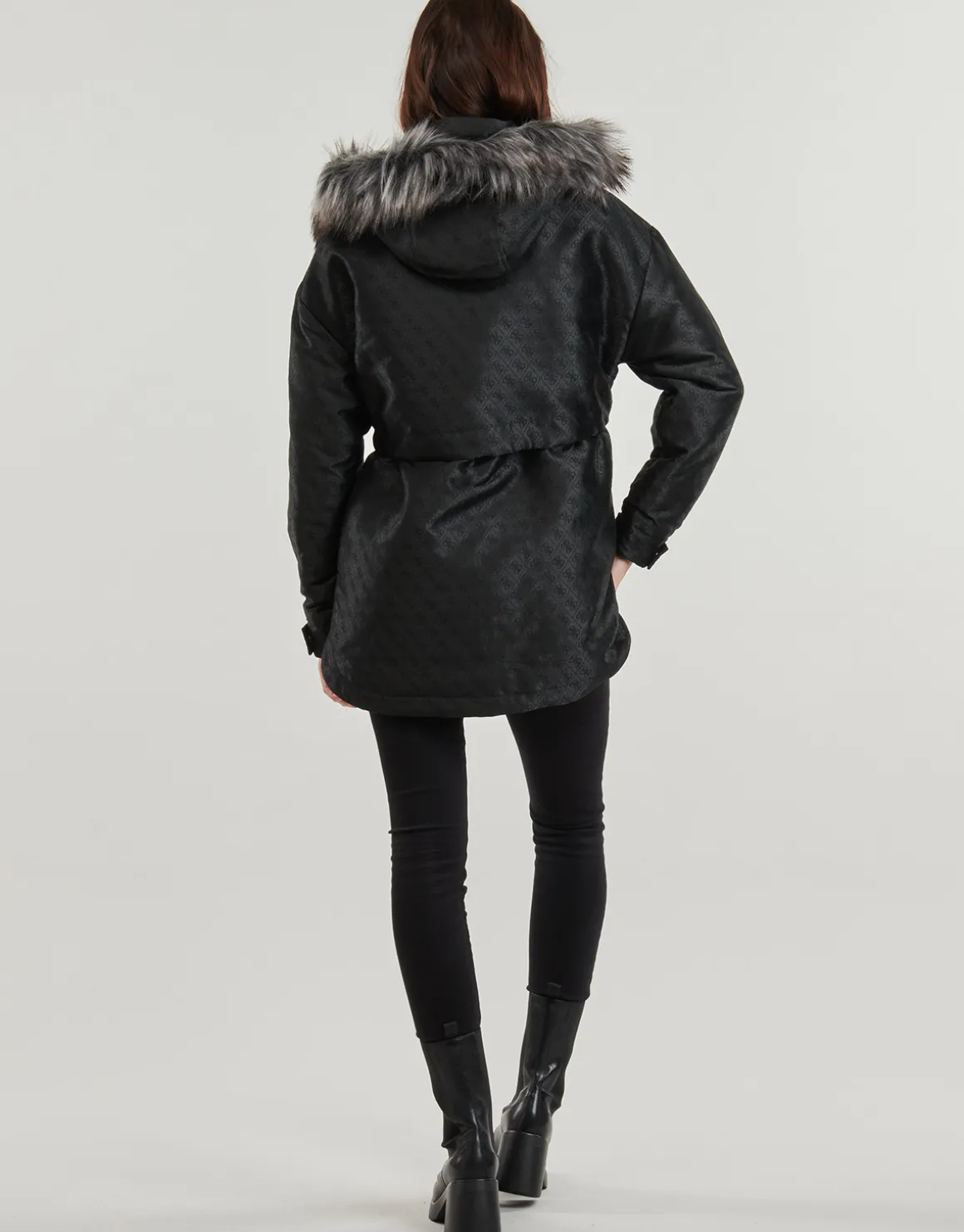 Guess - ELLY LOGO JACQUARD PARKA