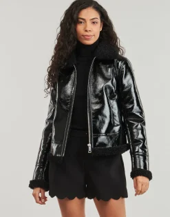 Guess - LS ANDREA FAUX SHEARLING JKT