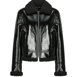 Guess - LS ANDREA FAUX SHEARLING JKT