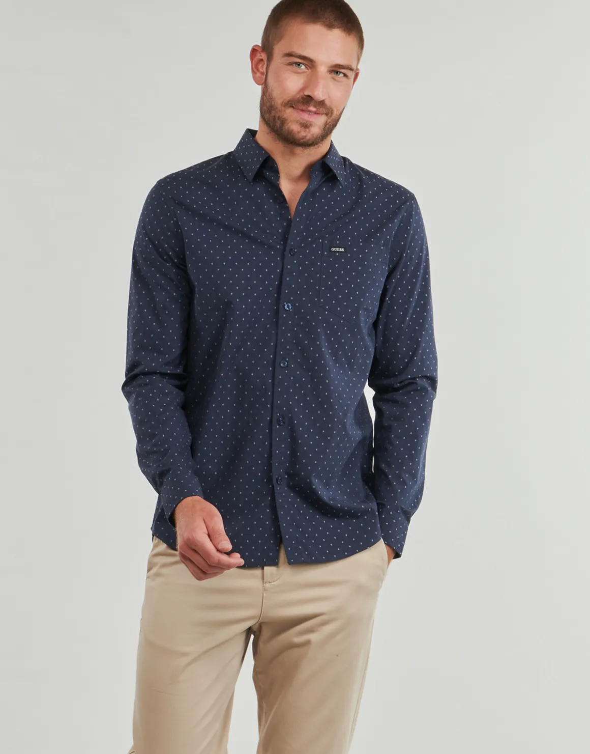 Guess - LS SUNSET MELANGE SHIRT