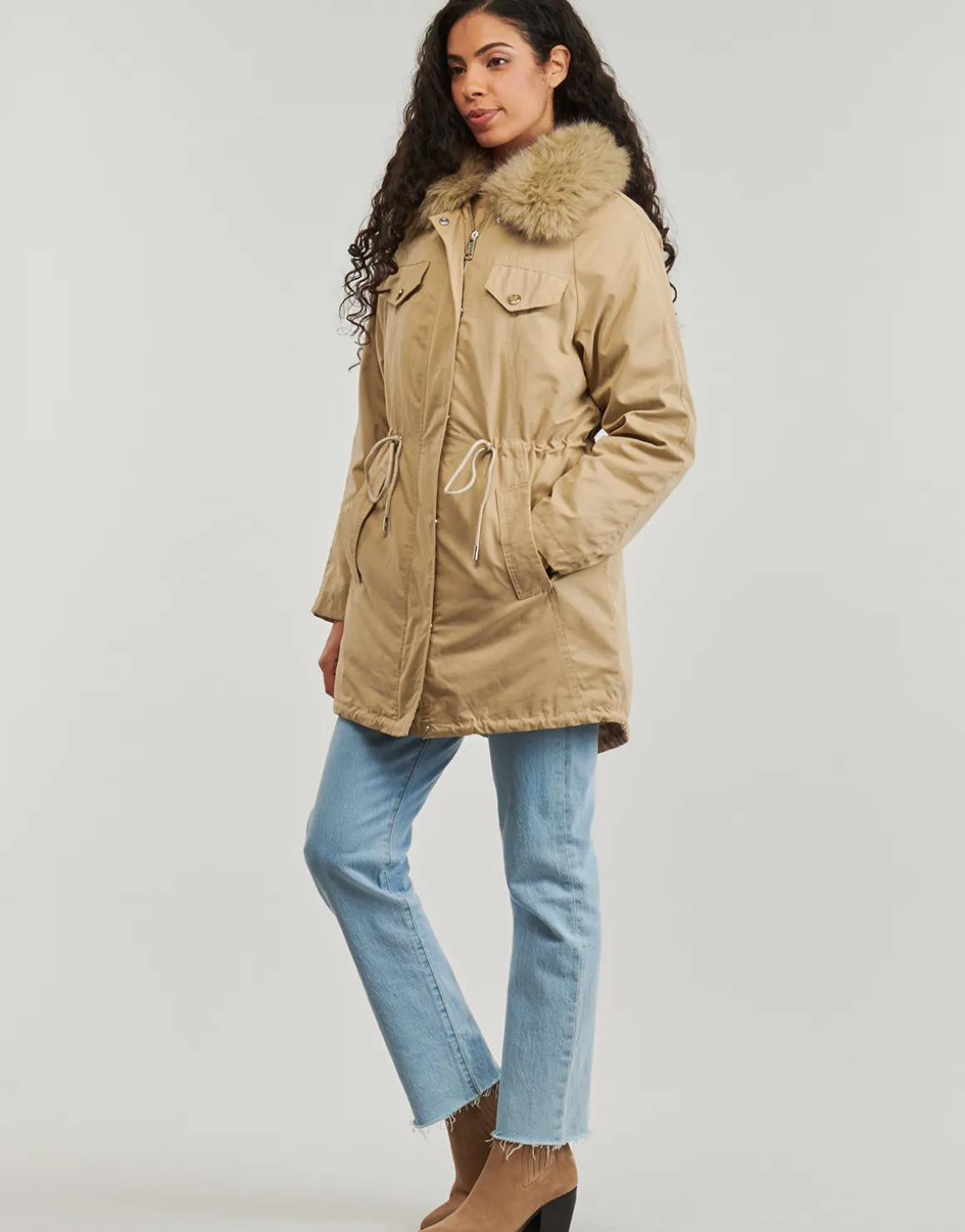 Guess - LUCIE PARKA FAUX FUR