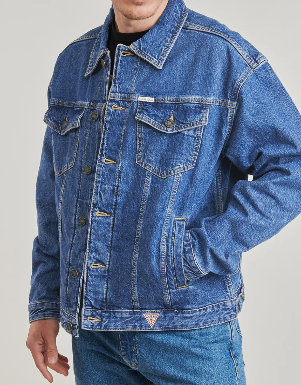 Guess - MENS OVERSIZE TRUCKER JACKE