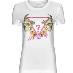 Guess - SS CN TRIANGLE FLOWERS TEE