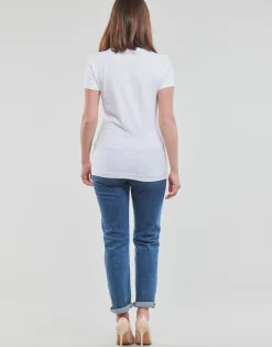 Guess - SS CN TRIANGLE FLOWERS TEE