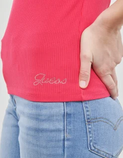 Guess - SS KARLEE JEWEL BTN HENLEY