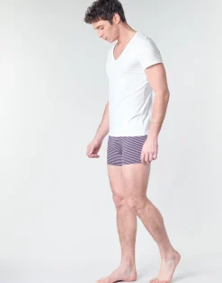 Hom - SUP' COTTON TSHIRT COL V PROFOND