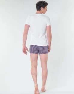 Hom - SUP' COTTON TSHIRT COL V PROFOND