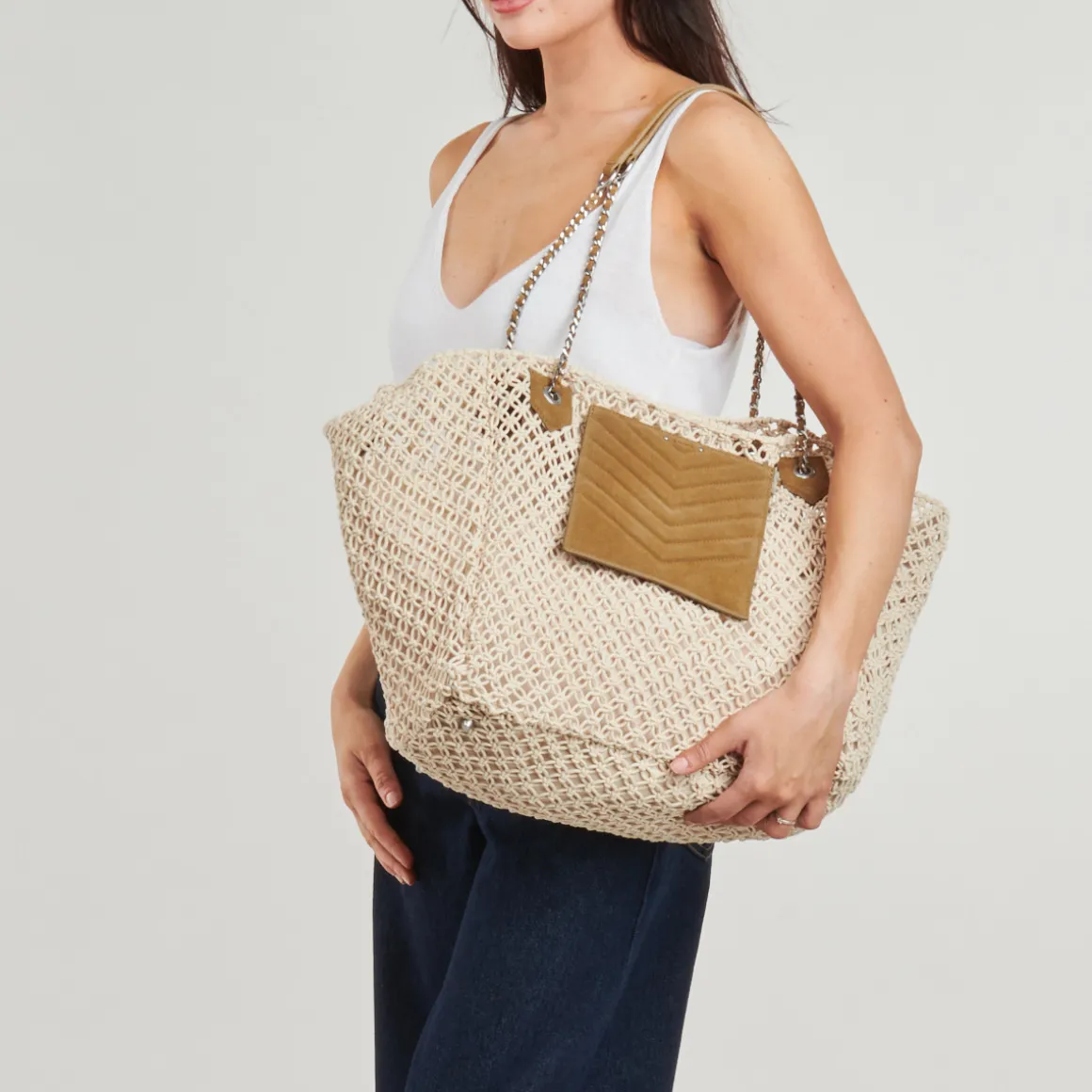 Ikks - 1440 CABAS XL CROCHET SUEDE