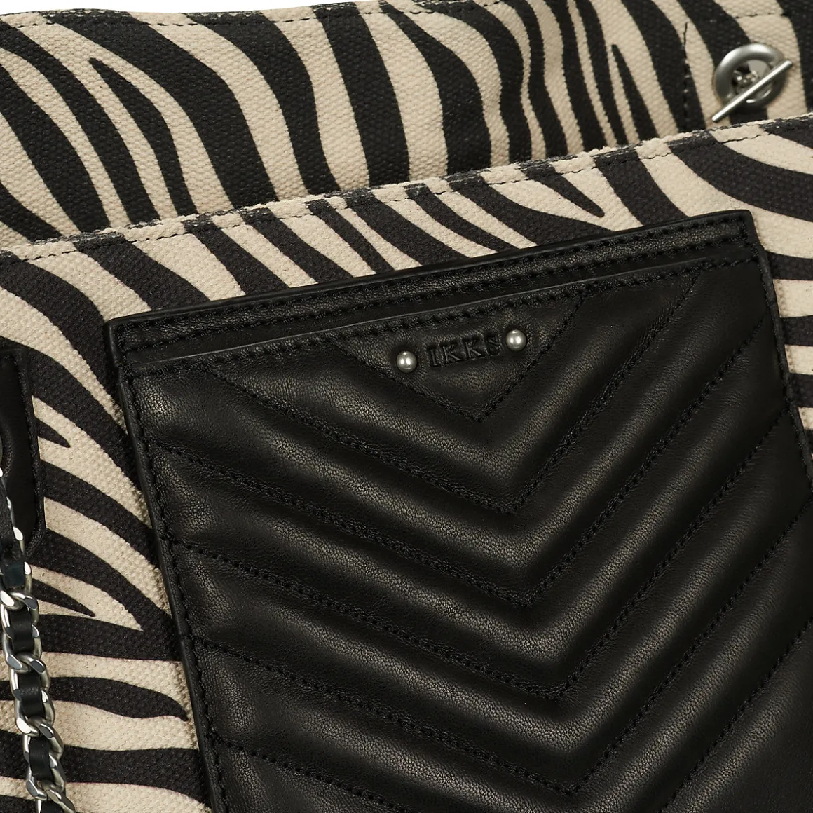Ikks - 1440 CABAS XL TOILE ZEBRE