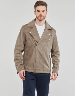 Jack & Jones - JJROCKY FAUX SUEDE BIKER JACKET