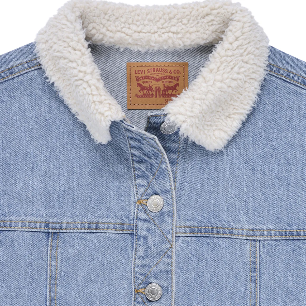 Levi's - LVG DENIM JACKET W/ SHERPA COL