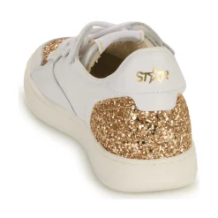 Myma - 7616MY00-CUIR-BLANC-GLIT-PLATINE