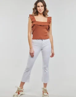 Noisy May - NMSALLIE HW KICK FLARED JEANS VI163BW S*