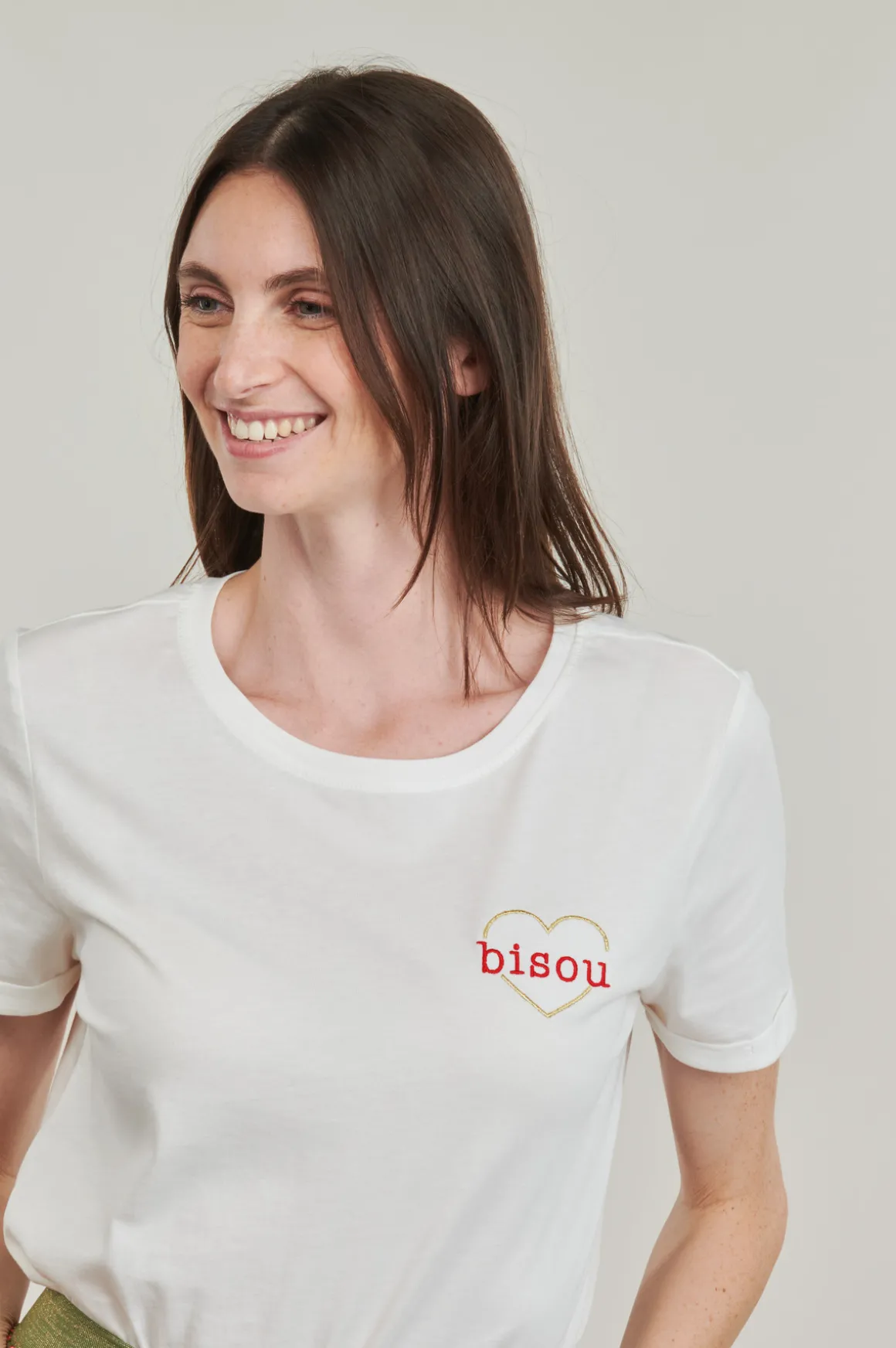 Only - ONLBEATE LIFE S/S HEART TOP CS JRS