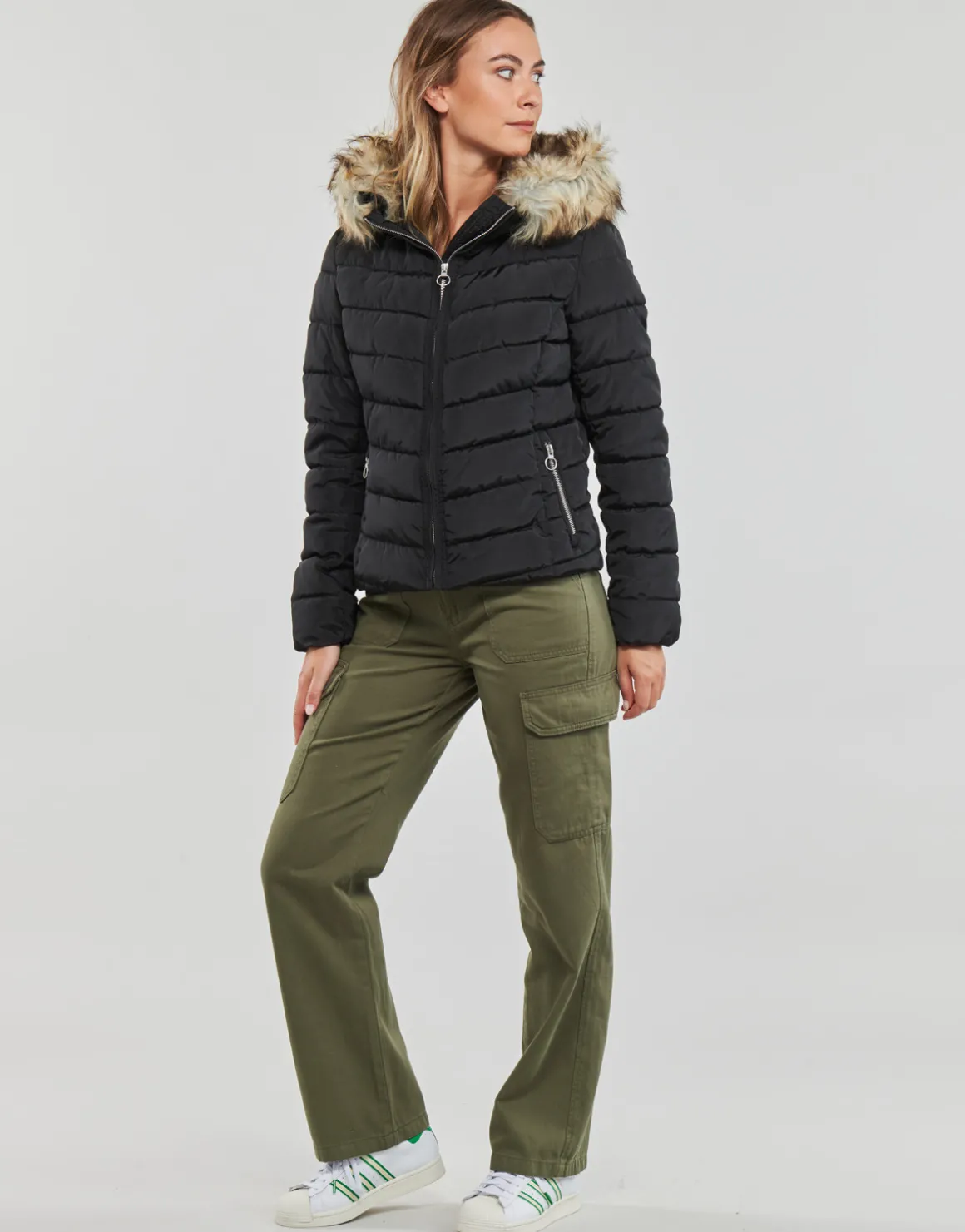 Only - ONLELLAN QUILTED HOOD JACKET CC OTW