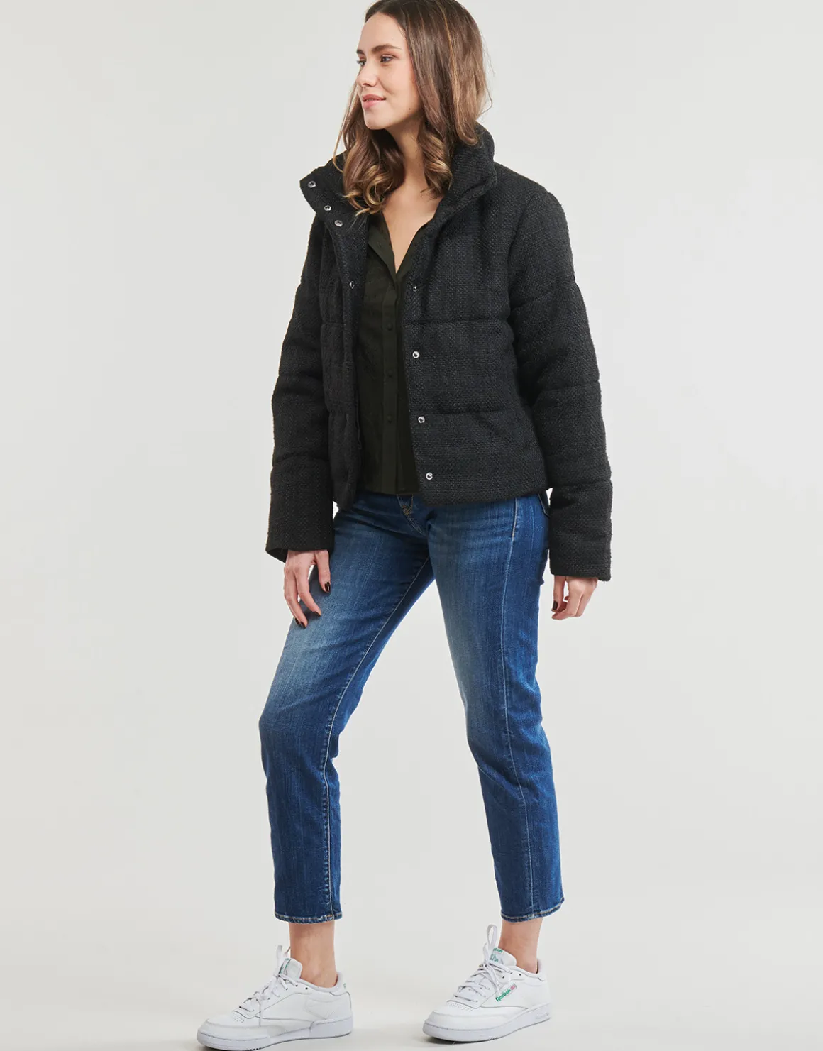 Only - ONLWIKI BOUCLE MIX PUFFER JACKET OTW