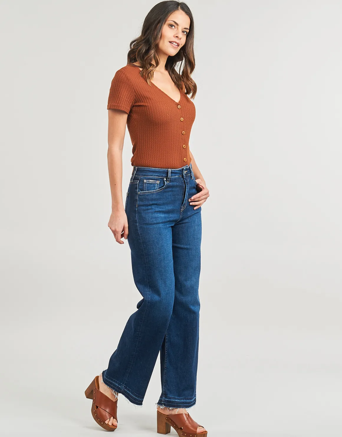 Pepe jeans - WIDE LEG JEANS UHW
