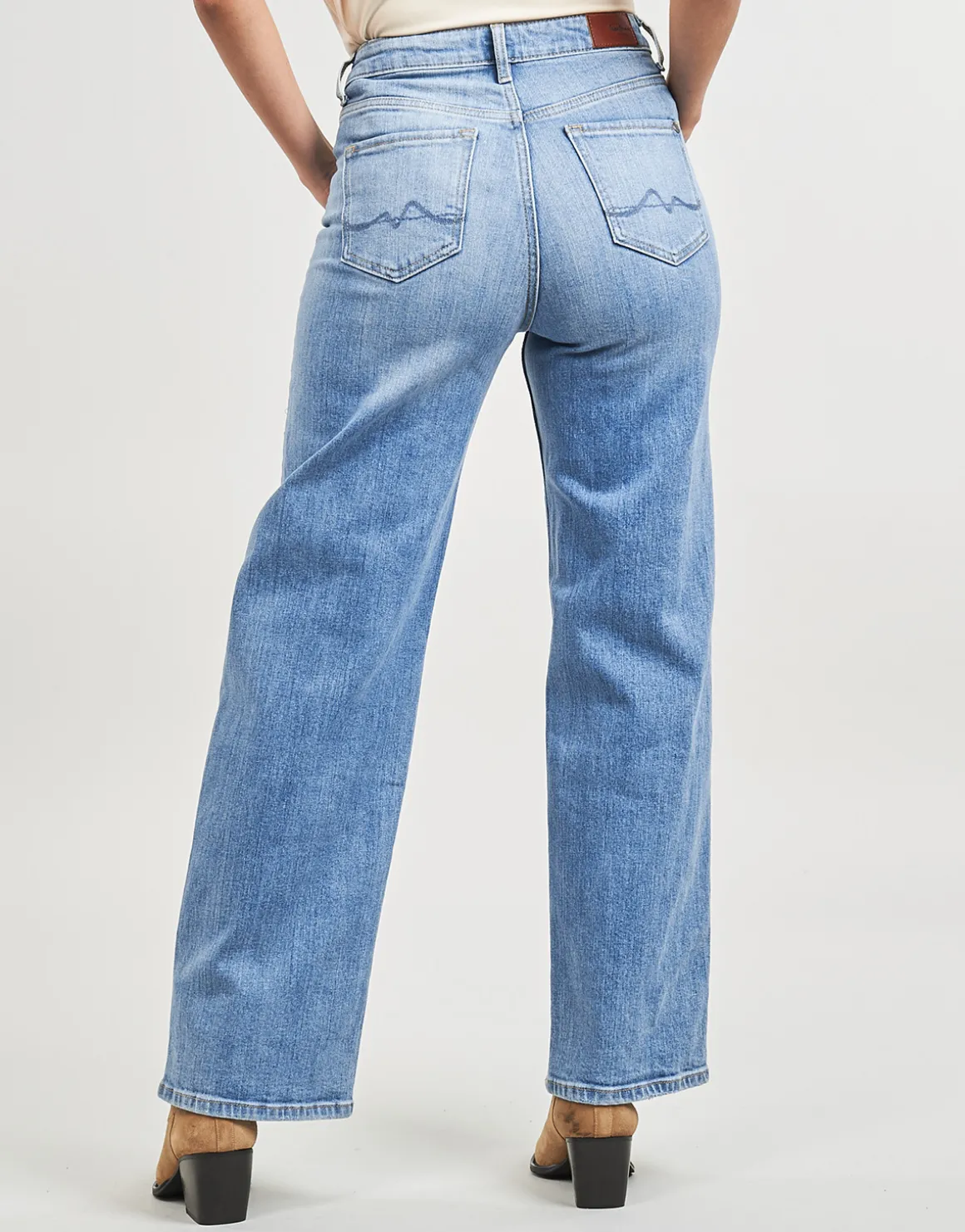 Pepe jeans - WIDE LEG JEANS UHW