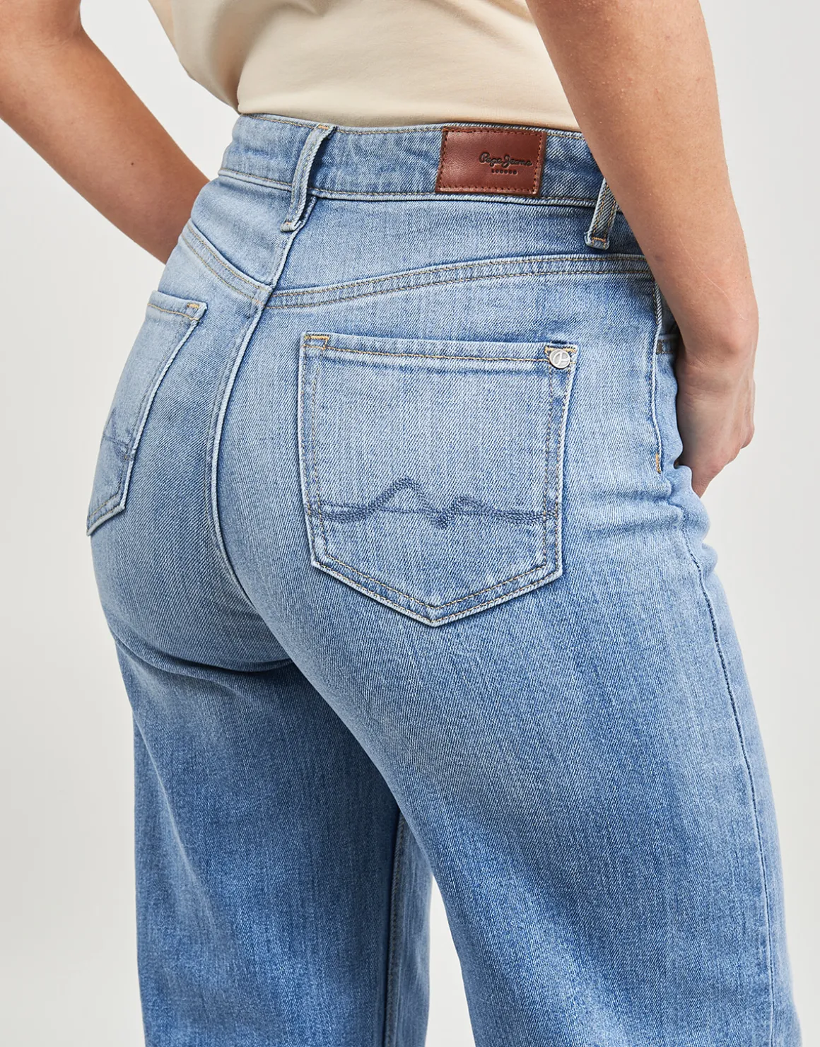 Pepe jeans - WIDE LEG JEANS UHW
