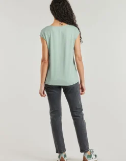 Pieces - PCBILLO TEE LUREX STRIPES