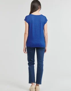 Pieces - PCBILLO TEE LUREX STRIPES