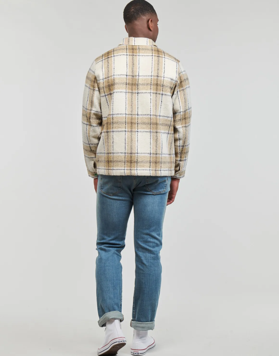 Scotch & Soda - Wool-Blend Zip-Thru Check Overshirt