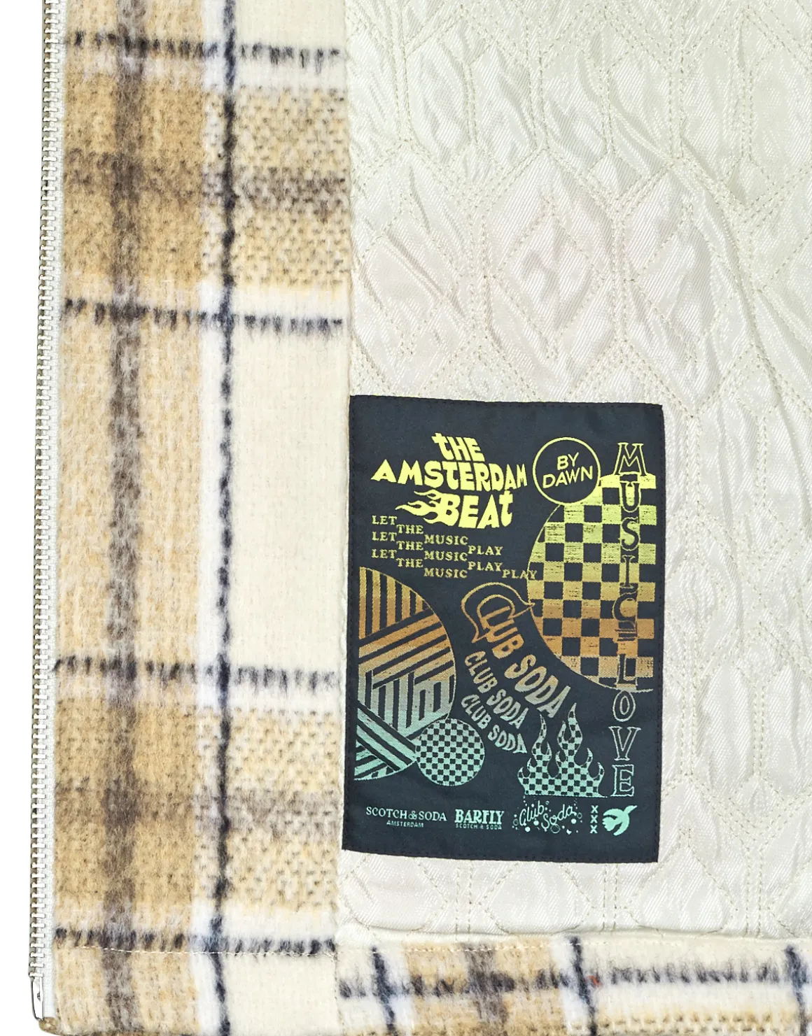 Scotch & Soda - Wool-Blend Zip-Thru Check Overshirt