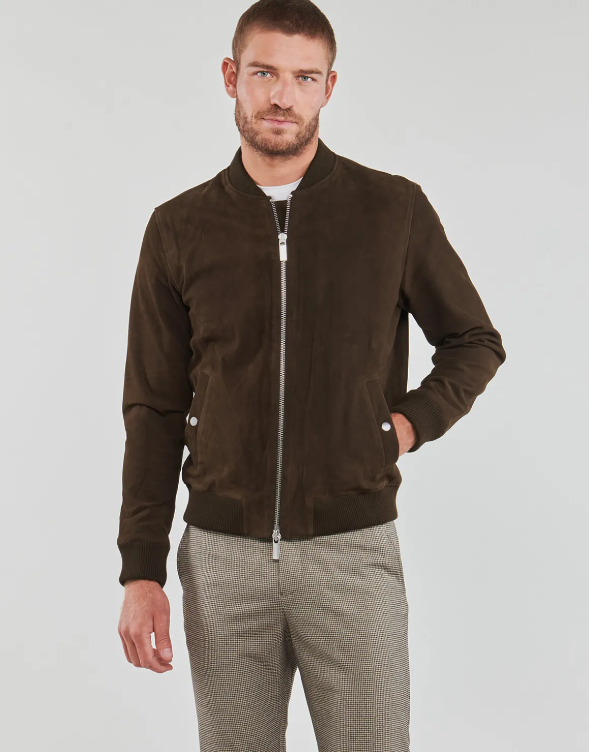 Selected - SLHARCHIVE BOMBER SUEDE JKT NOOS