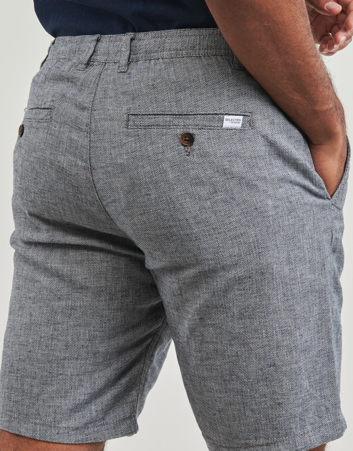 Selected - SLHREGULAR-BRODY LINEN SHORTS