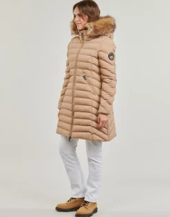 Superdry - FUJI HOODED MID FAUSSE FOURRURE