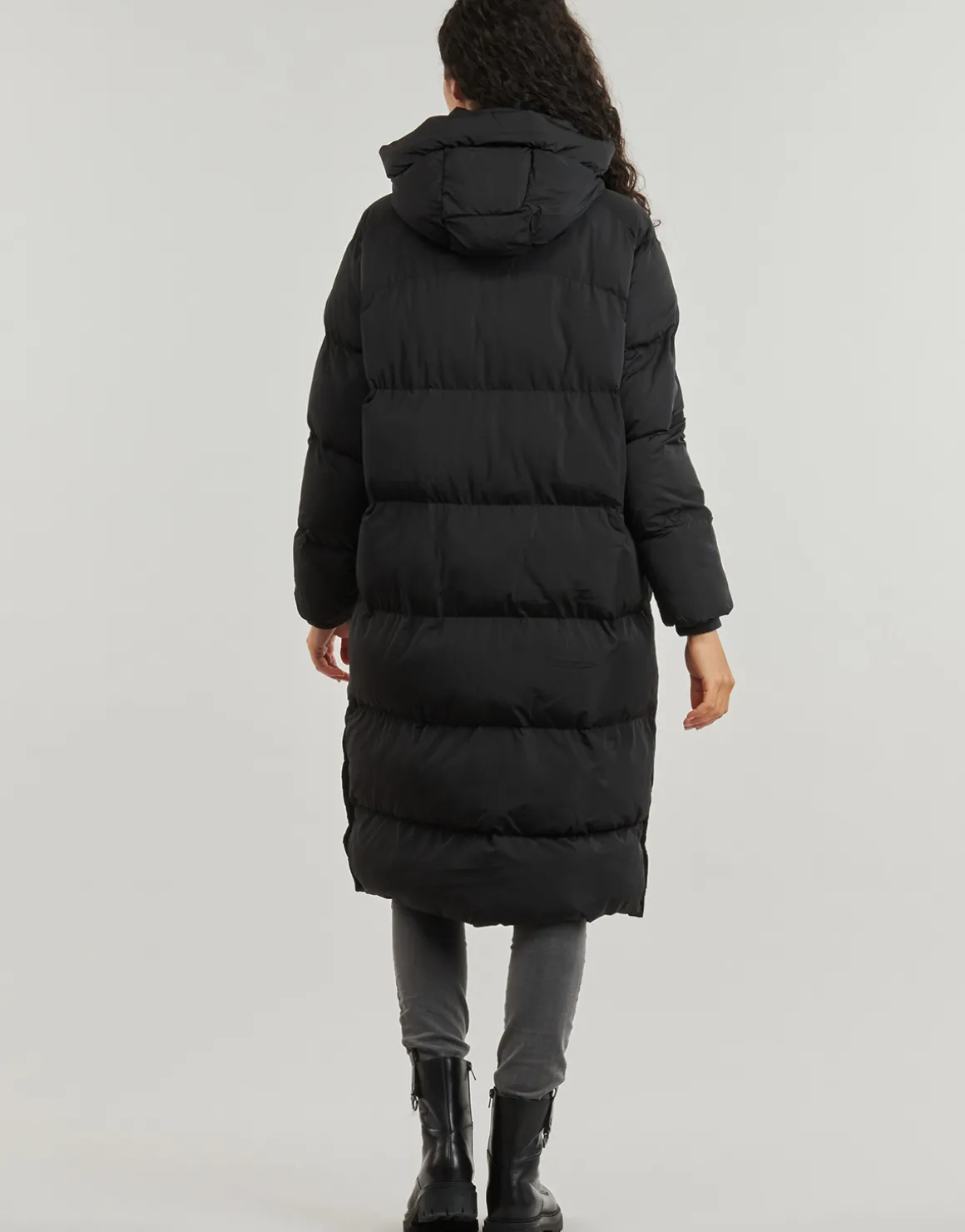 Superdry - LONGLINE HOODED PUFFER COAT