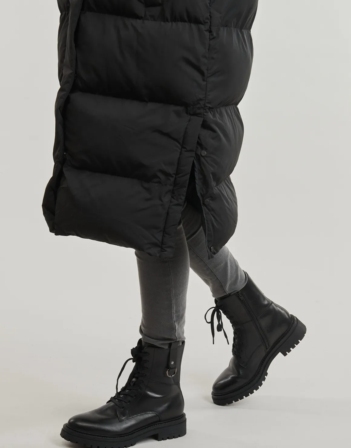 Superdry - LONGLINE HOODED PUFFER COAT