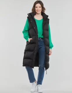 Superdry - LONGLINE HOODED PUFFER GILET