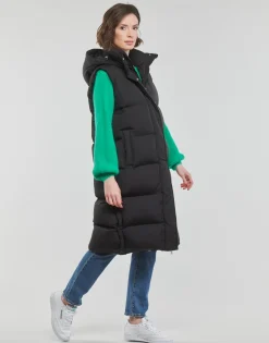 Superdry - LONGLINE HOODED PUFFER GILET